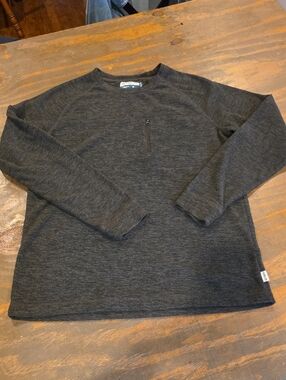 Magellan Outdoors Dark Charcoal Heather Long-Sleeve Pullover